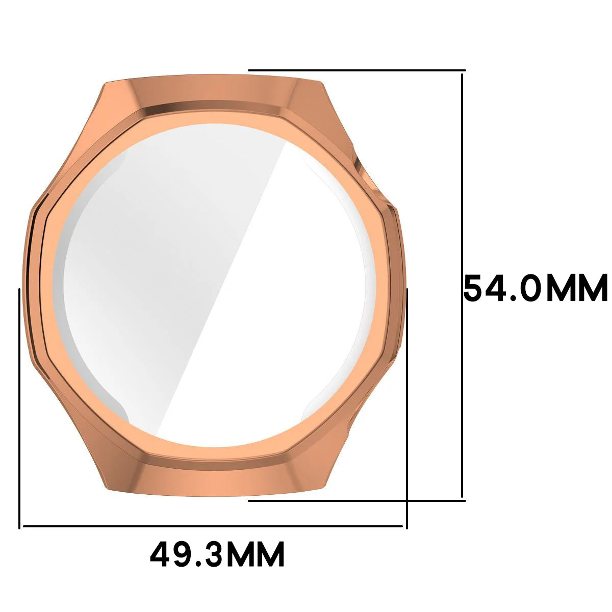 Schutzhülle für Huawei Watch GT 7 Pro 46 mm, Bizon Case Watch Felipe, Rosegold (2/8)