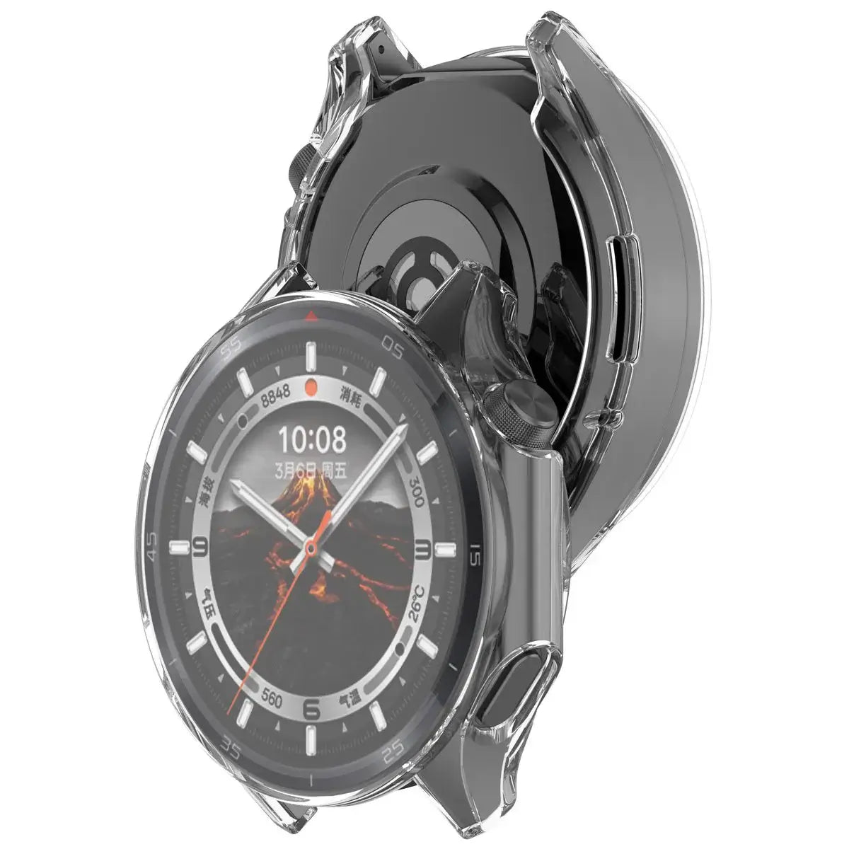 Schutzhülle für OnePlus Watch 3 / Oppo Watch X2, Bizon Case Watch Felipe, Transparent