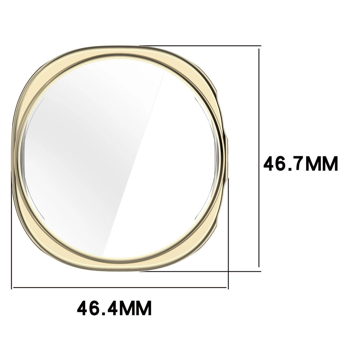 Schutzhülle für Galaxy Watch 9 / 8 44 mm, Bizon Case Watch Felipe, Golden