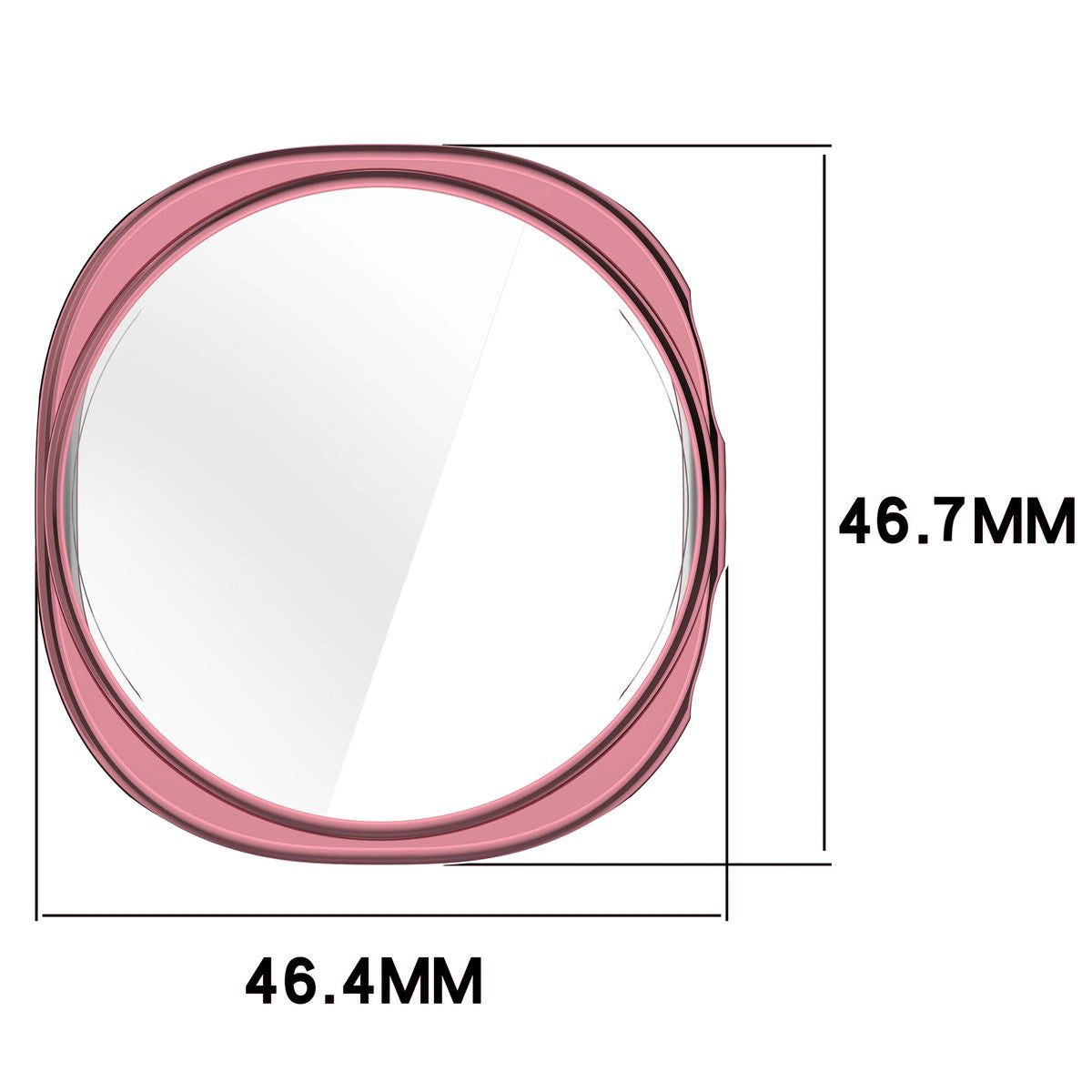 Schutzhülle für Galaxy Watch 9 / 8 44 mm, Bizon Case Watch Felipe, Rosa