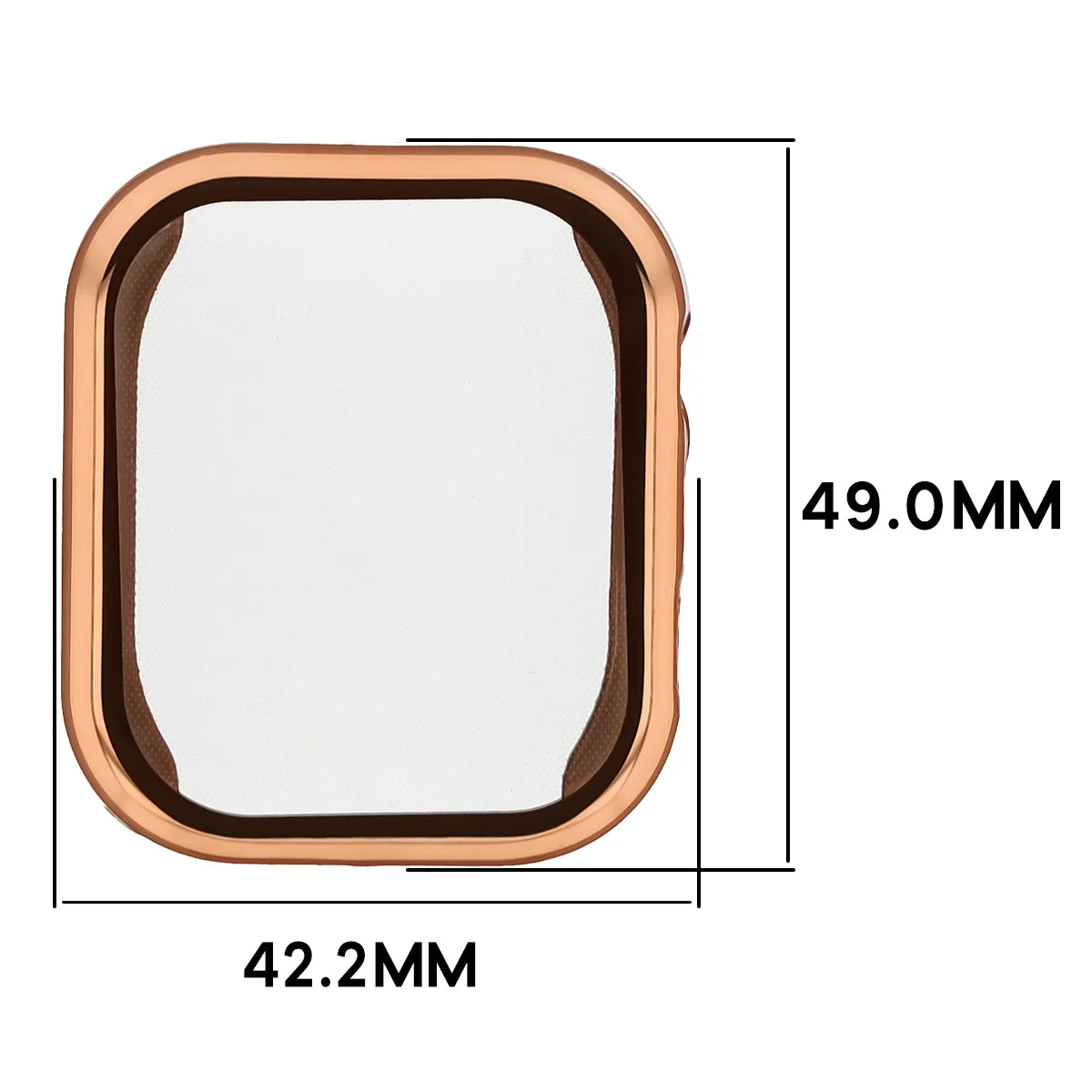 Schutzhülle für Xiaomi Redmi Watch 6, Bizon Case Watch Felipe, Rosegold