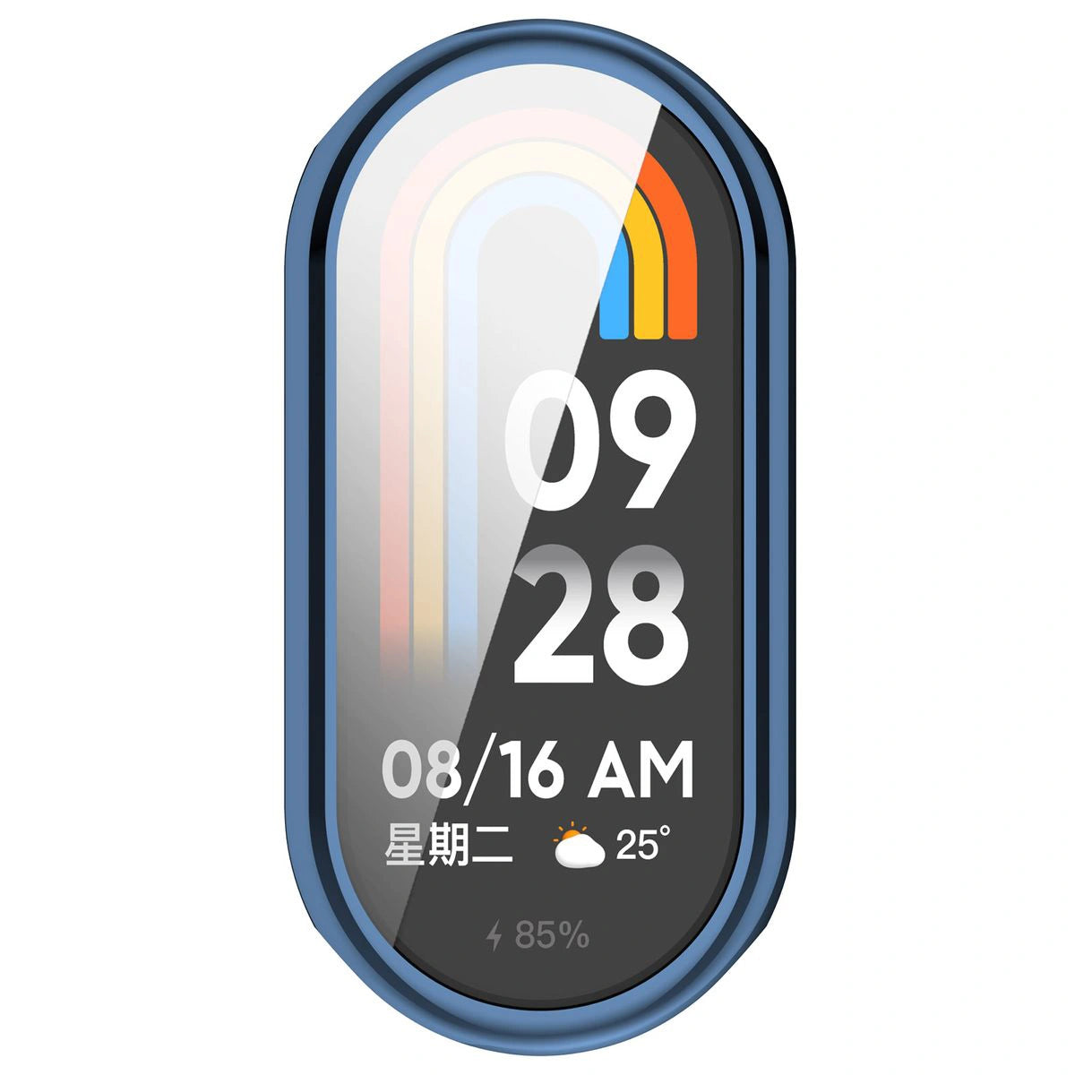 Schutzhülle für Xiaomi Smart Band 10, Bizon Case Watch Felipe, Blau