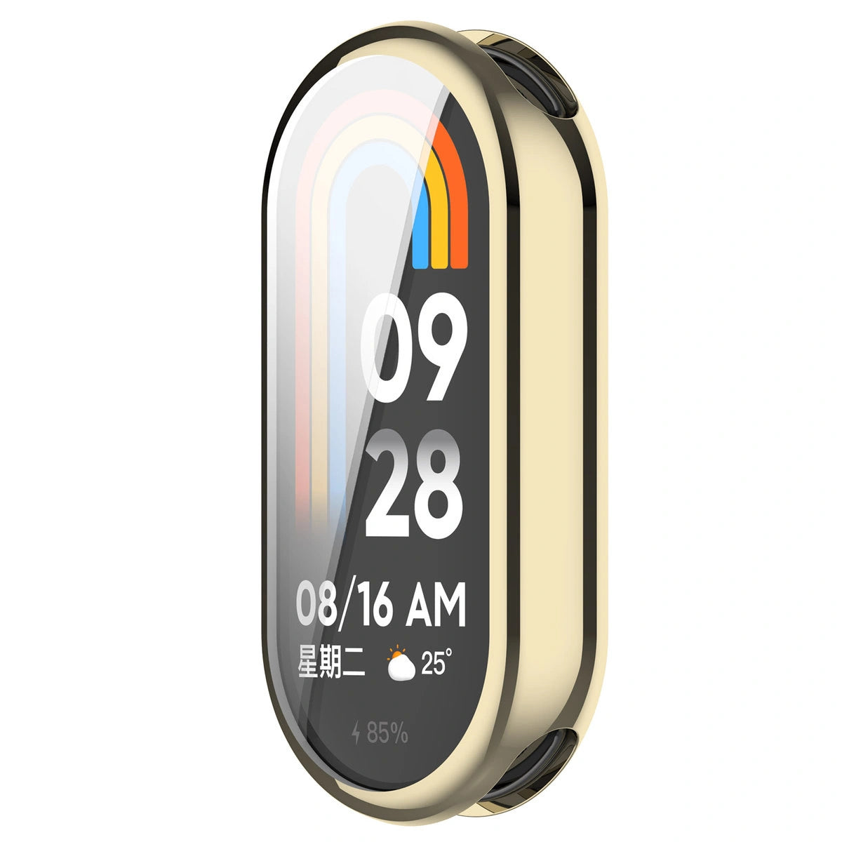 Schutzhülle für Xiaomi Smart Band 10, Bizon Case Watch Felipe, Golden