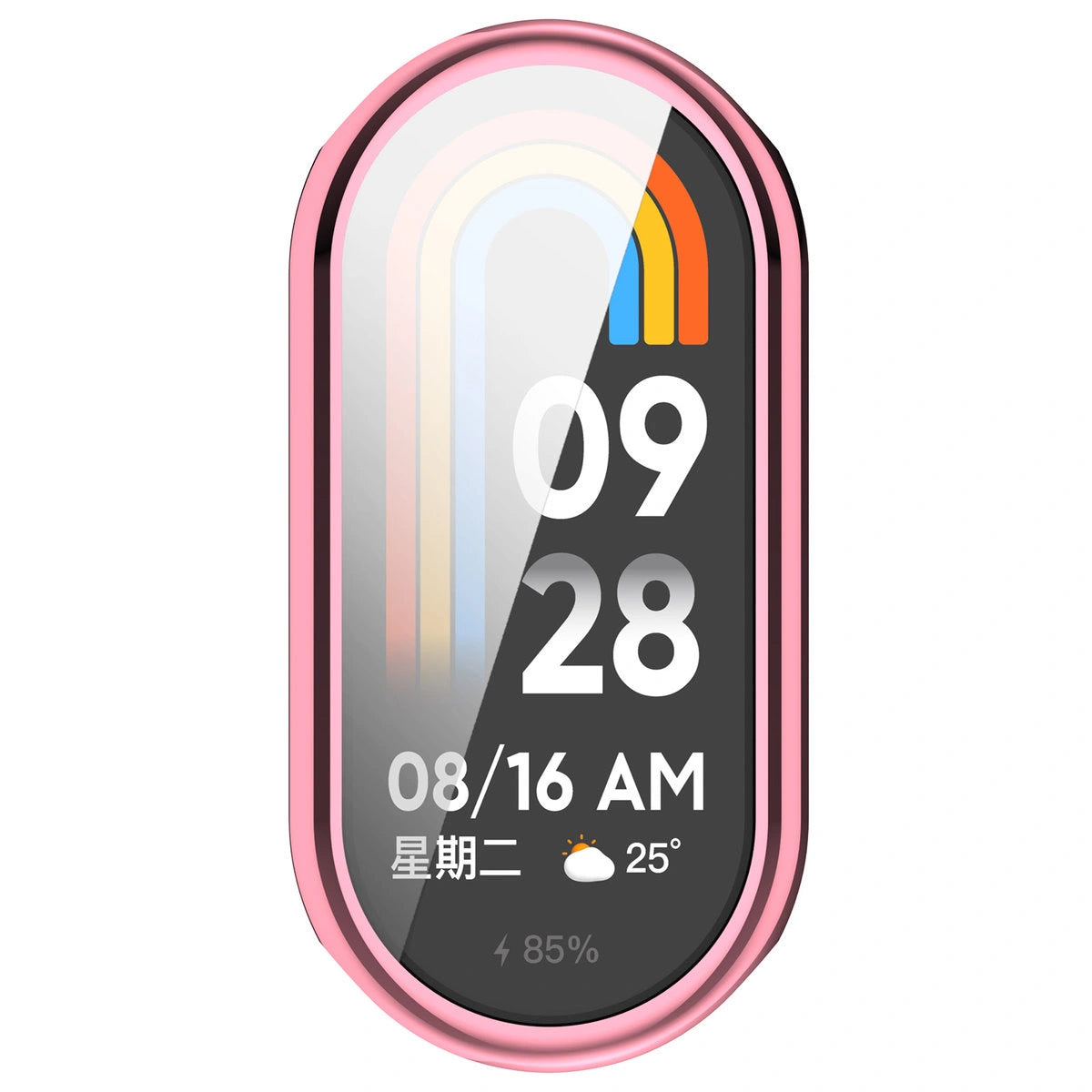 Schutzhülle für Xiaomi Smart Band 10, Bizon Case Watch Felipe, Rosa