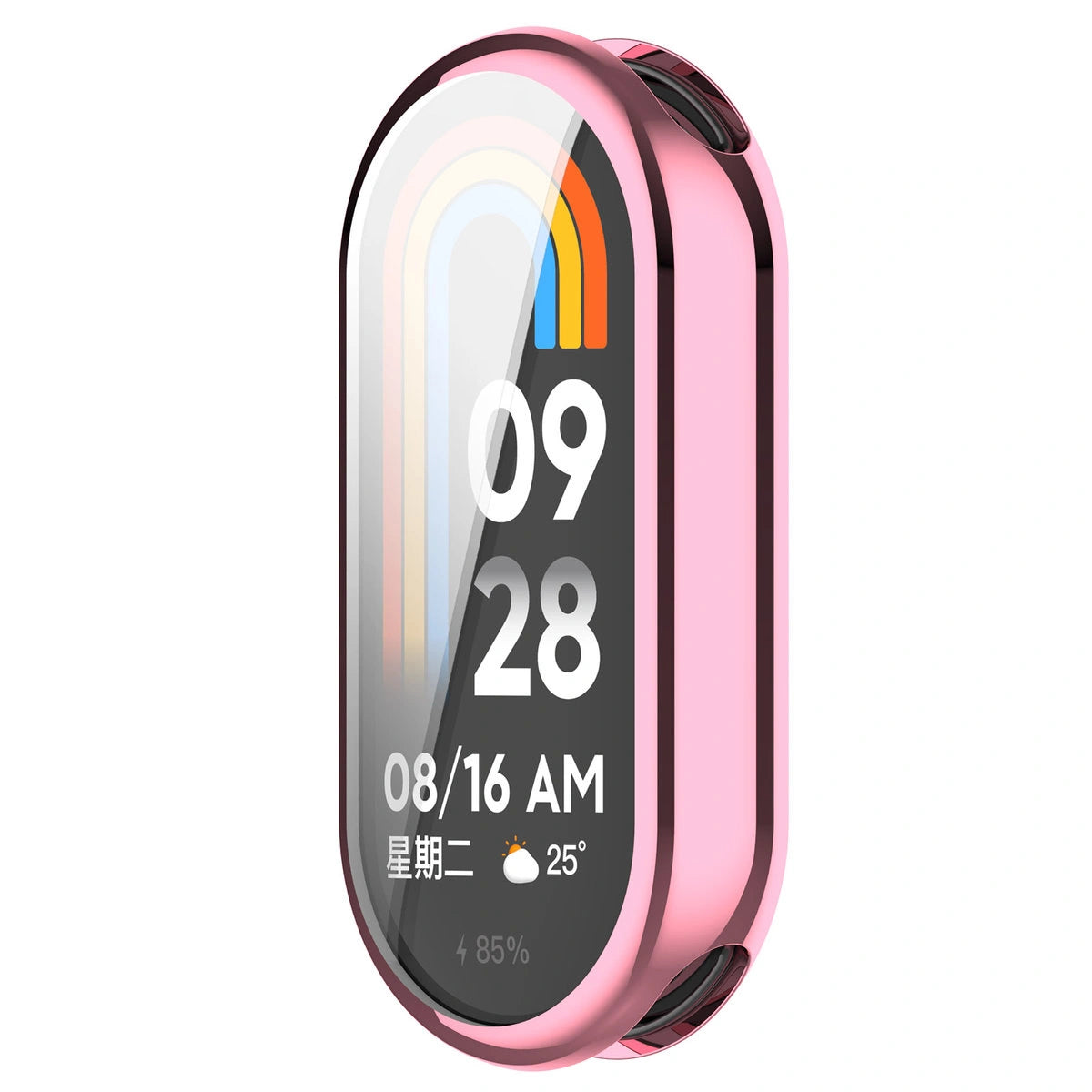 Schutzhülle für Xiaomi Smart Band 10, Bizon Case Watch Felipe, Rosa