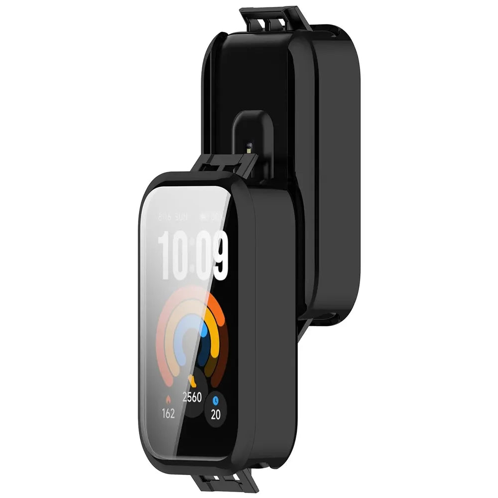 Schutzhülle für Xiaomi Smart Band 11 Active, Bizon Case Watch Felipe, Schwarz (1/8)