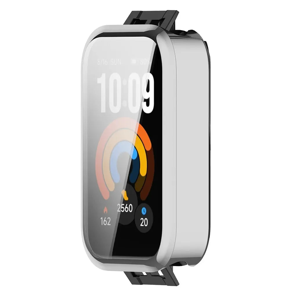 Schutzhülle für Xiaomi Smart Band 11 Active, Bizon Case Watch Felipe, Silbern (8/8)