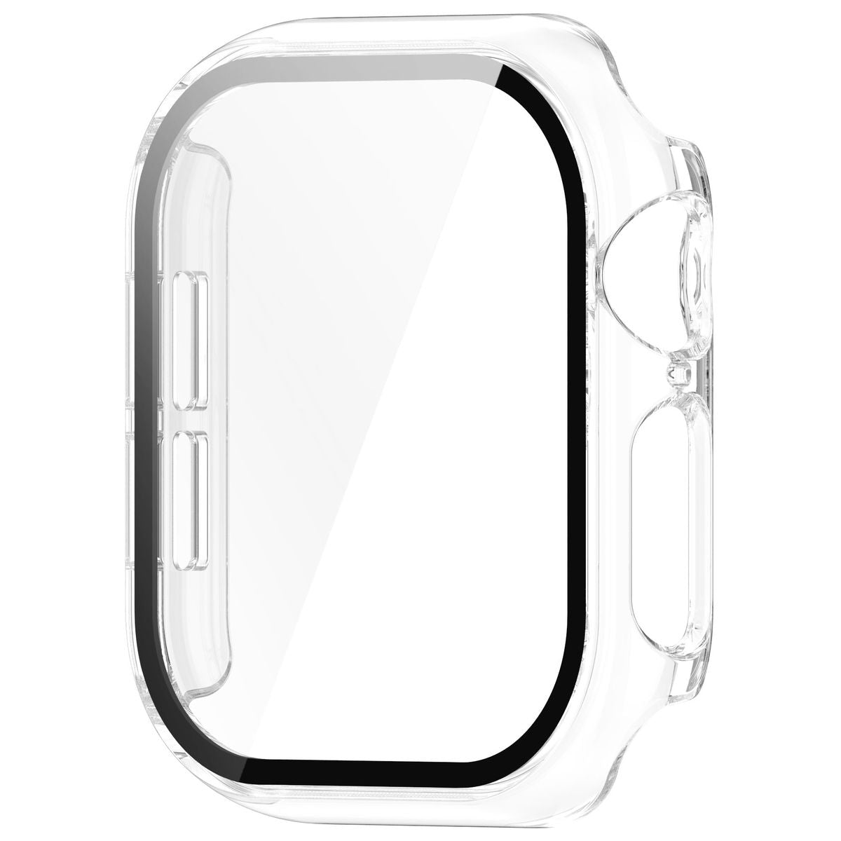 Schutzhülle mit Glas für Apple Watch 11 / 10 42mm, Bizon Case Watch Adamo, Transparent