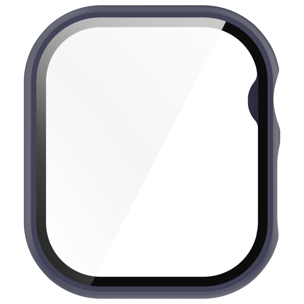 Schutzhülle mit Glas für Apple Watch 11 / 10 (46mm), Bizon Case Watch Adamo, Dunkelblau