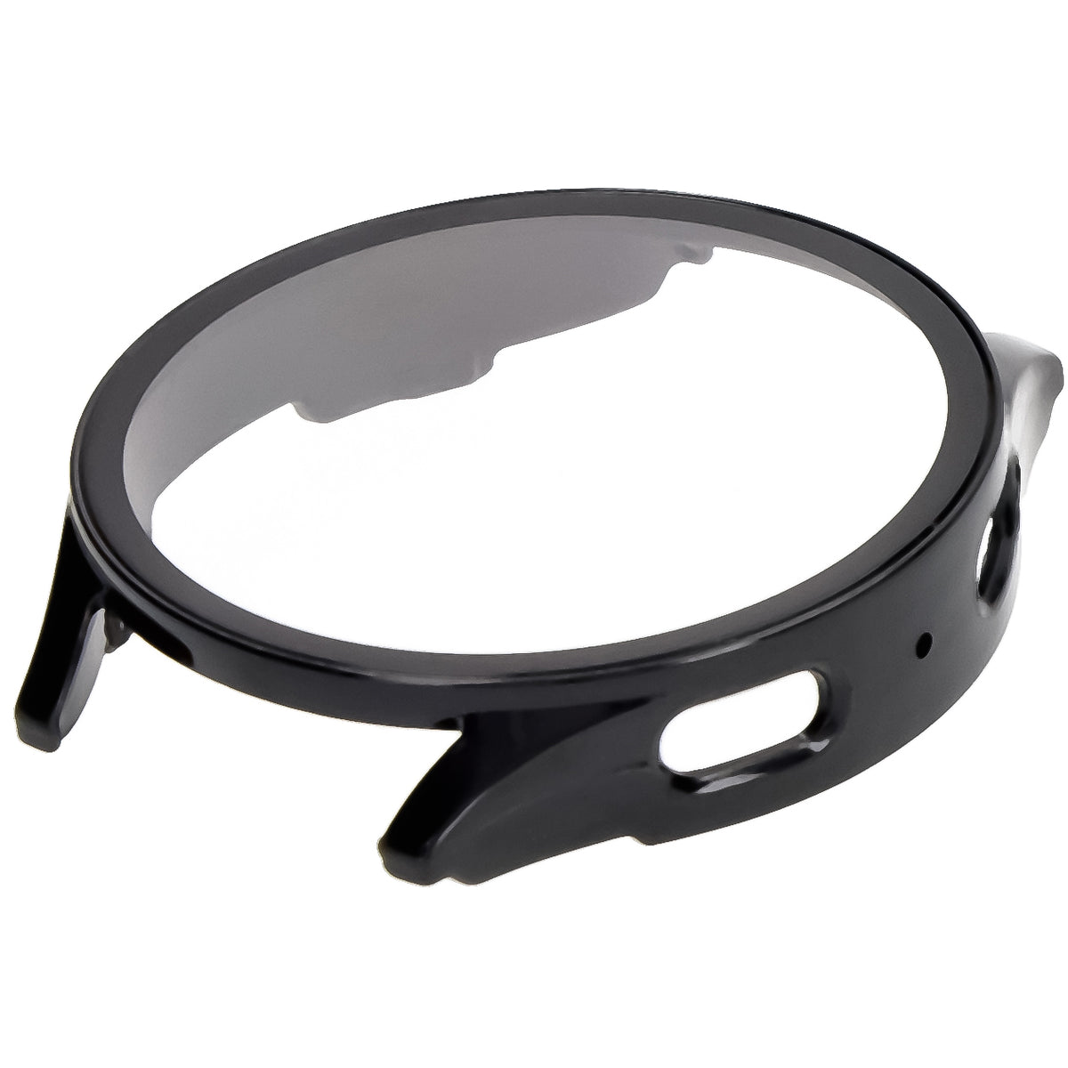 Schutzhülle mit Glas für Galaxy Watch 7 40 mm, Bizon Case Watch Adamo, Schwarz