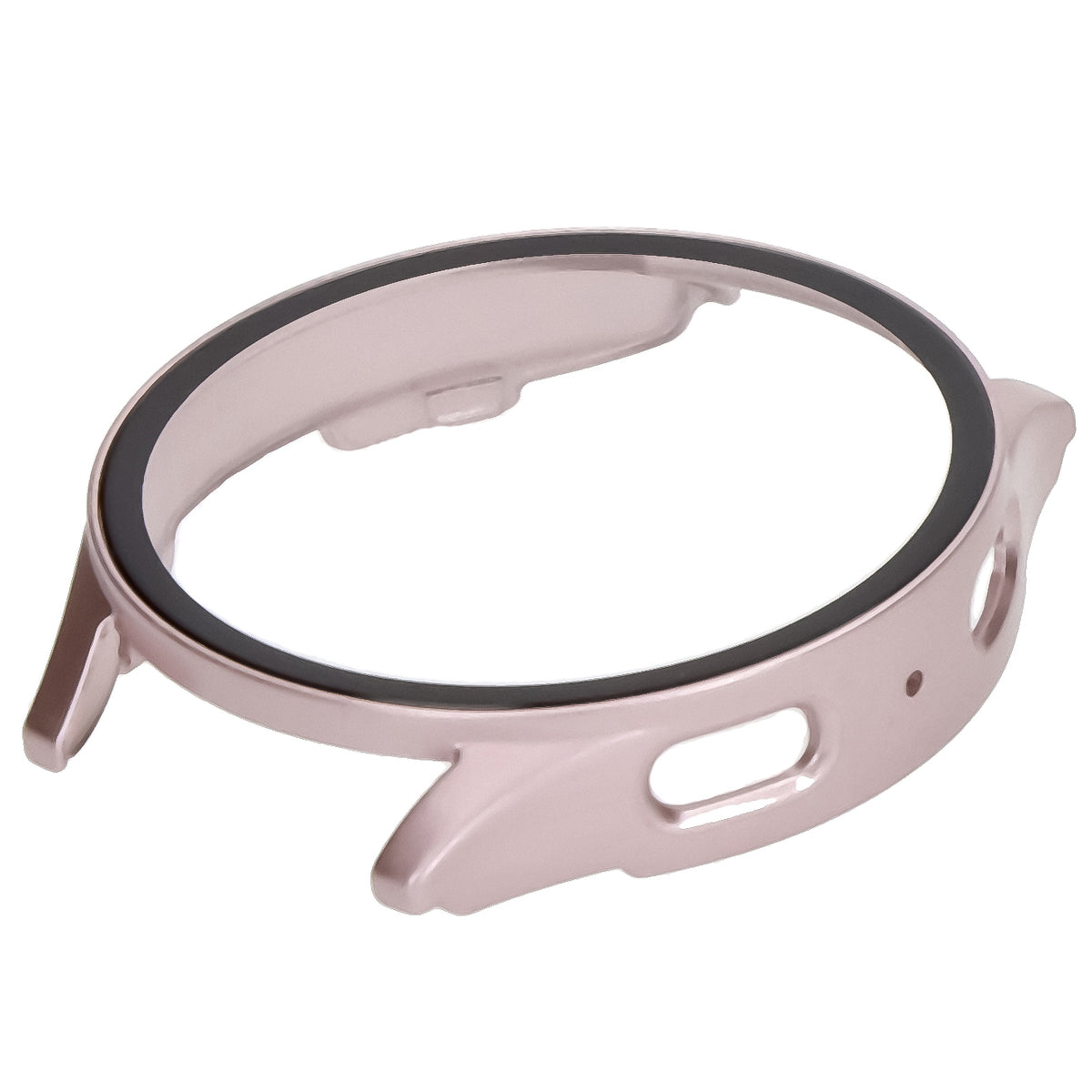 Schutzhülle mit Glas für Galaxy Watch 7 40 mm, Bizon Case Watch Adamo, Satinrosa