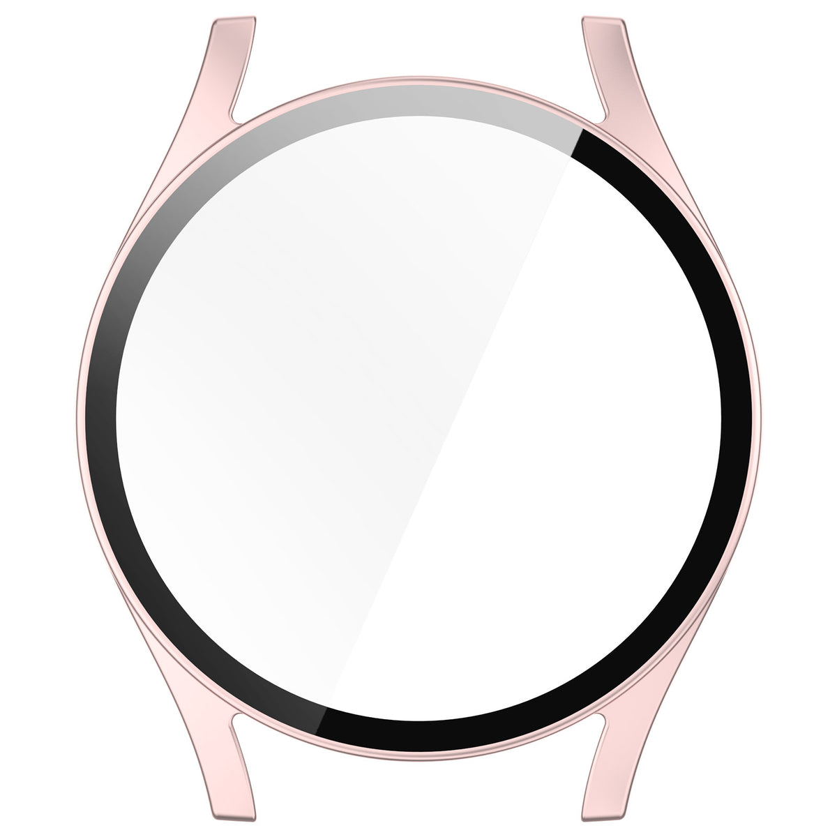Schutzhülle mit Glas für Galaxy Watch 7 40 mm, Bizon Case Watch Adamo, Satinrosa