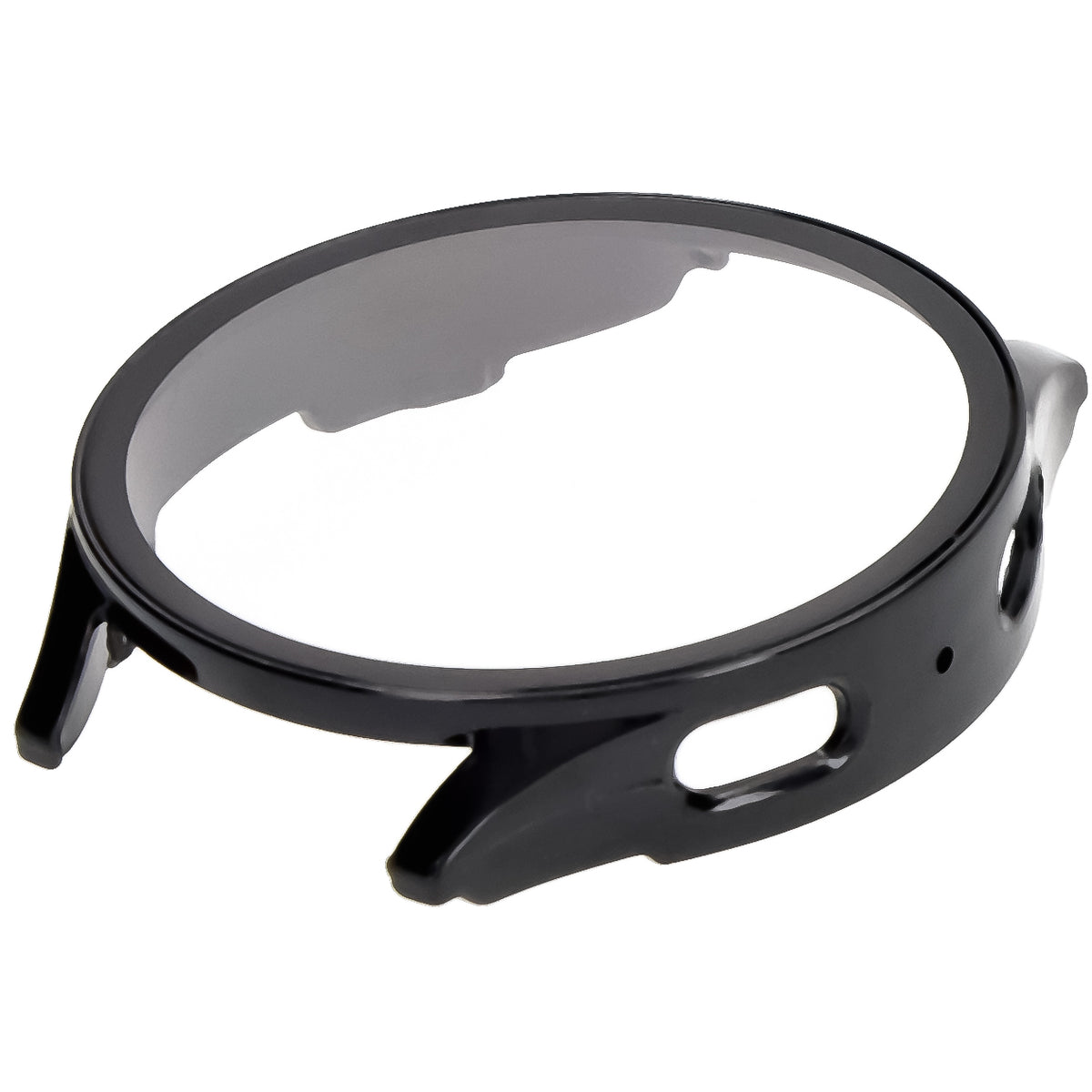 Schutzhülle mit Glas für Galaxy Watch 7 44 mm, Bizon Case Watch Adamo, Schwarz