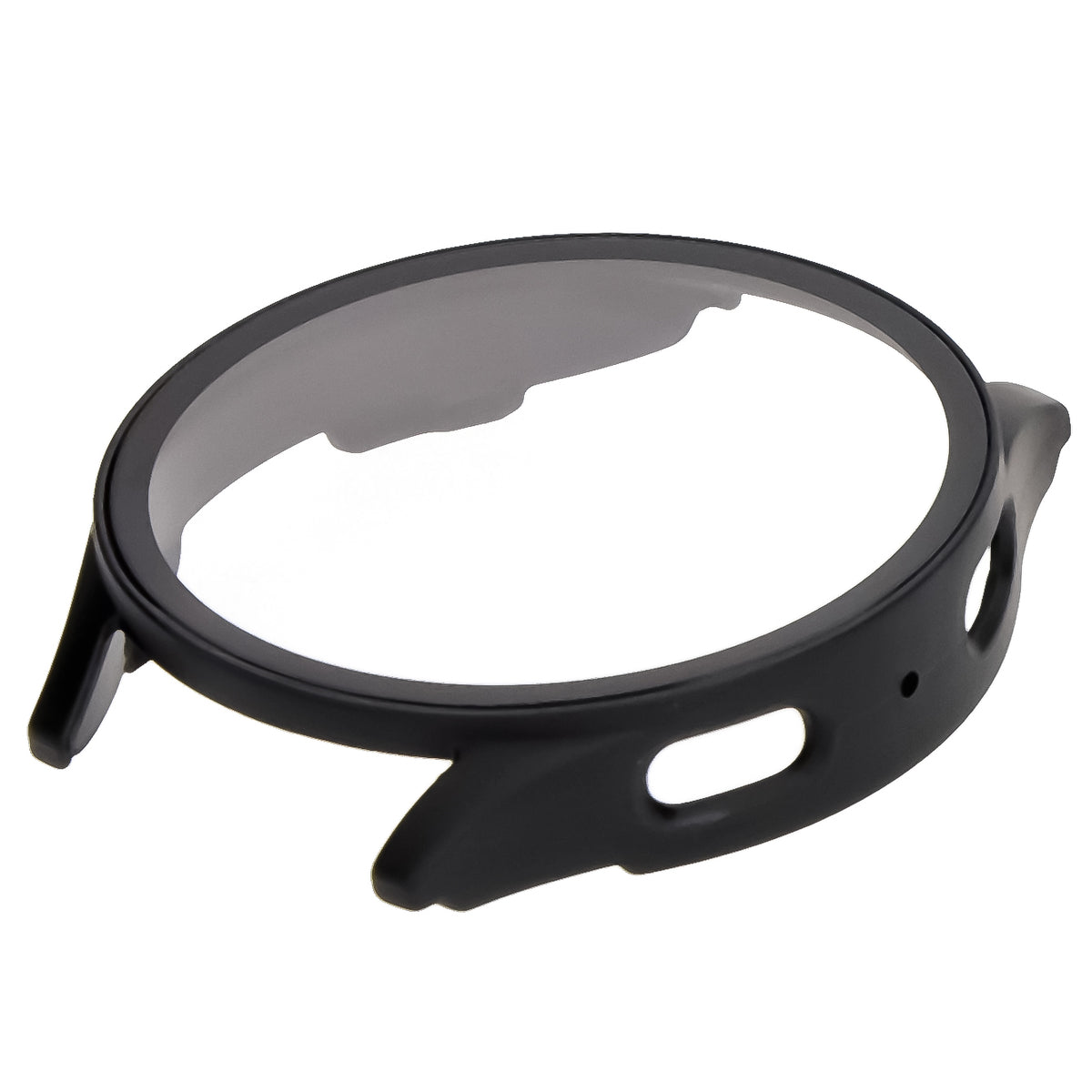 Schutzhülle mit Glas für Galaxy Watch 7 44 mm, Bizon Case Watch Adamo, mattes Schwarz