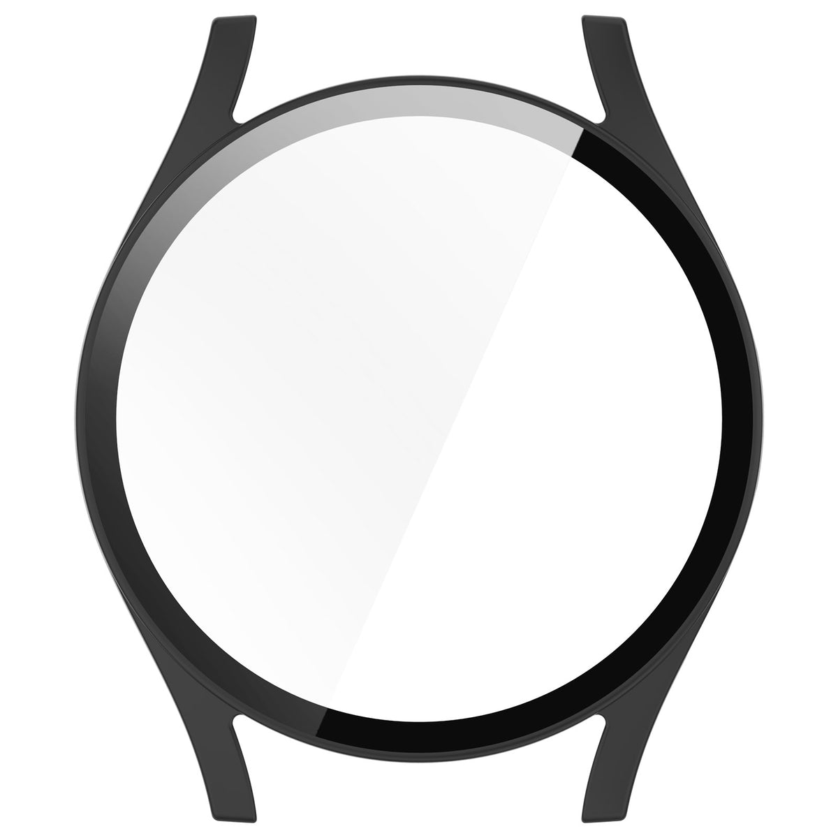 Schutzhülle mit Glas für Galaxy Watch 7 44 mm, Bizon Case Watch Adamo, mattes Schwarz