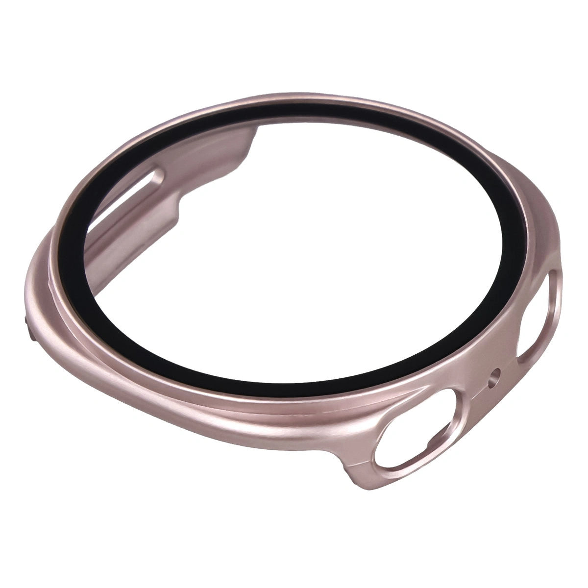 Schutzhülle mit Glas für Galaxy Watch 9 / 8 40 mm, Bizon Case Watch Adamo, Satin Rosa