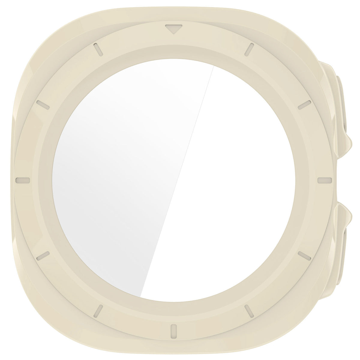 Schutzhülle mit Glas für Galaxy Watch Ultra 2 / Ultra, Bizon Case Watch Adamo, Beige