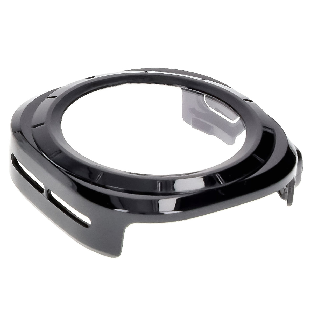 Schutzhülle mit Glas für Galaxy Watch Ultra 2 / Ultra, Bizon Case+Glass Watch, Schwarz