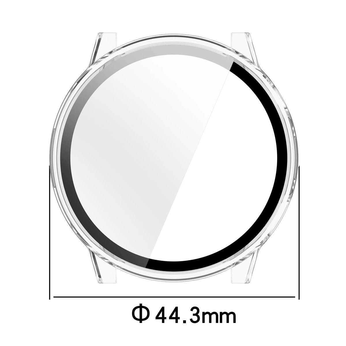 Schutzhülle mit Glas für Garmin Venu 4 41 mm, Bizon Case Watch Adamo, Transparent