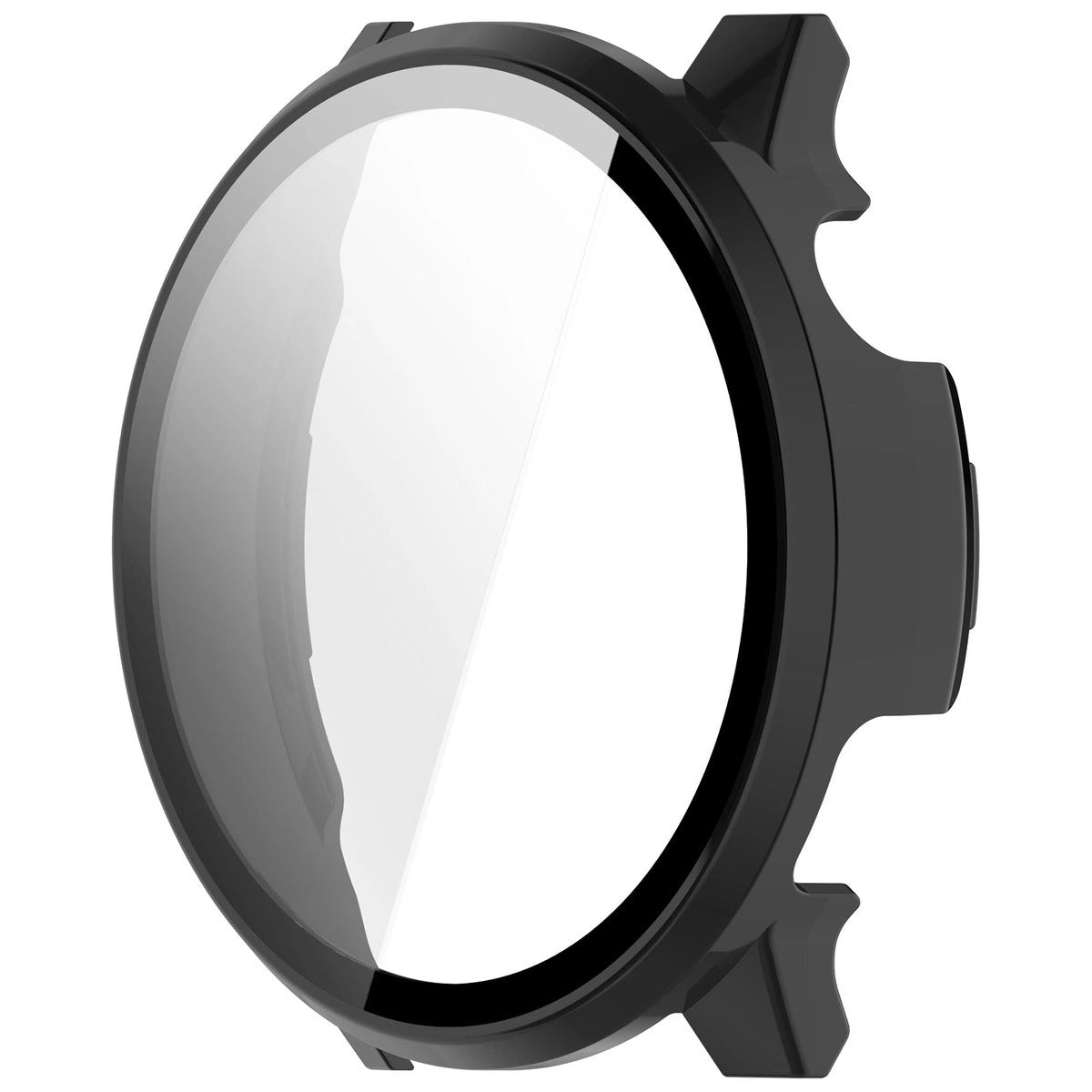 Schutzhülle mit Glas für Garmin Venu 4 45 mm, Bizon Case+Glass Watch, Schwarz