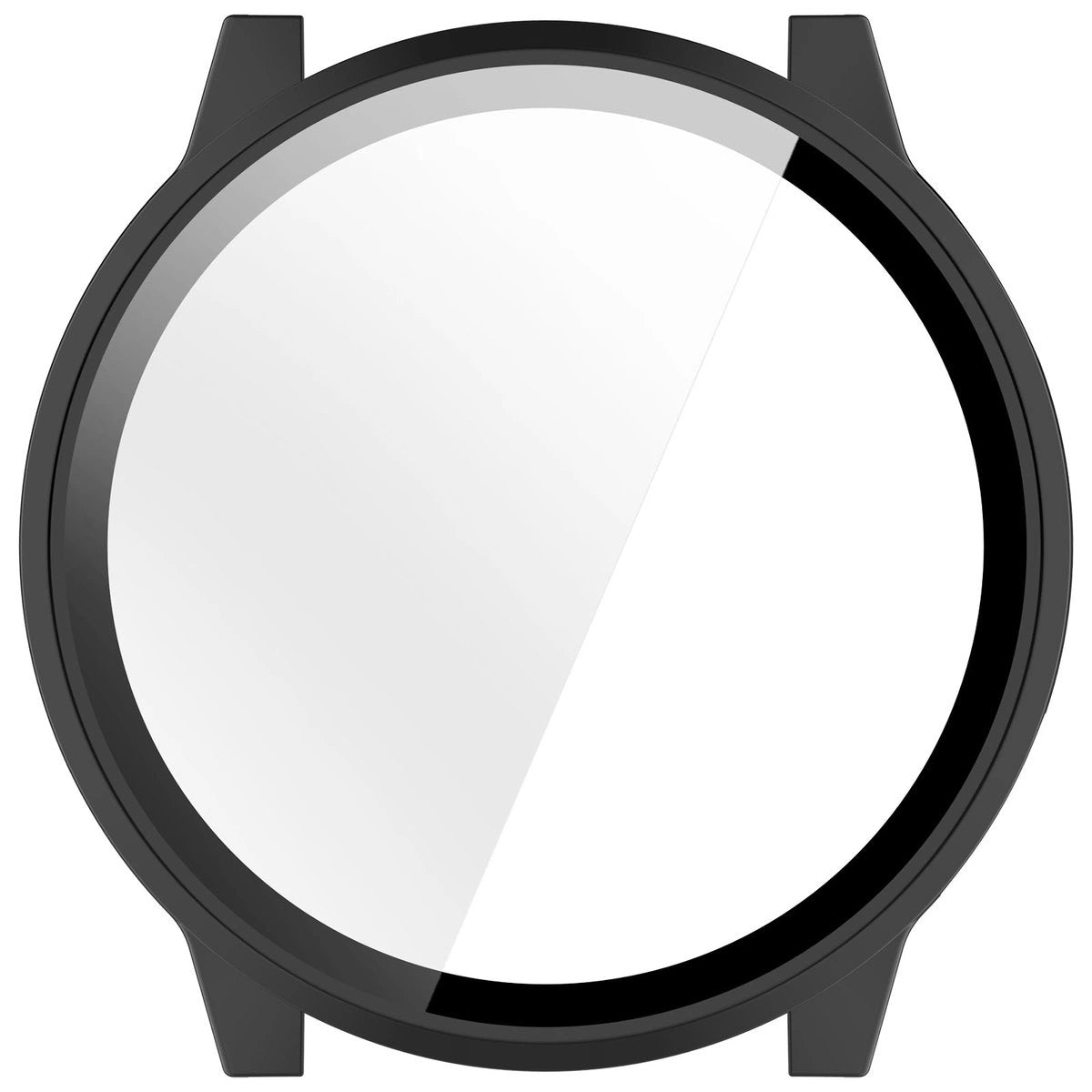 Schutzhülle mit Glas für Garmin Venu 4 45 mm, Bizon Case+Glass Watch, Schwarz
