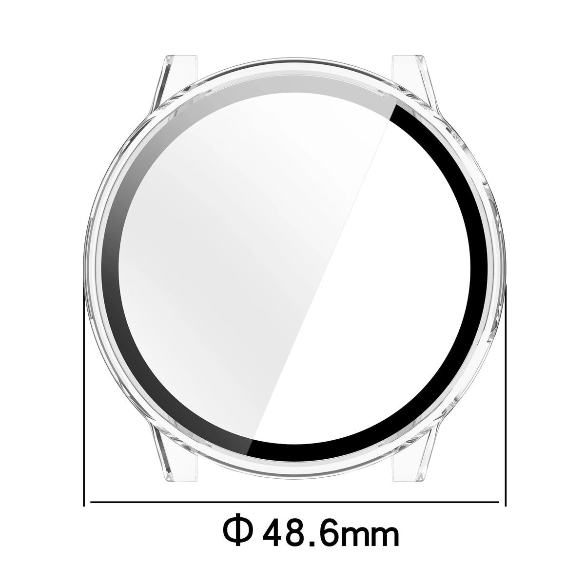 Schutzhülle mit Glas für Garmin Venu 4 45 mm, Bizon Case Watch Adamo, Transparent