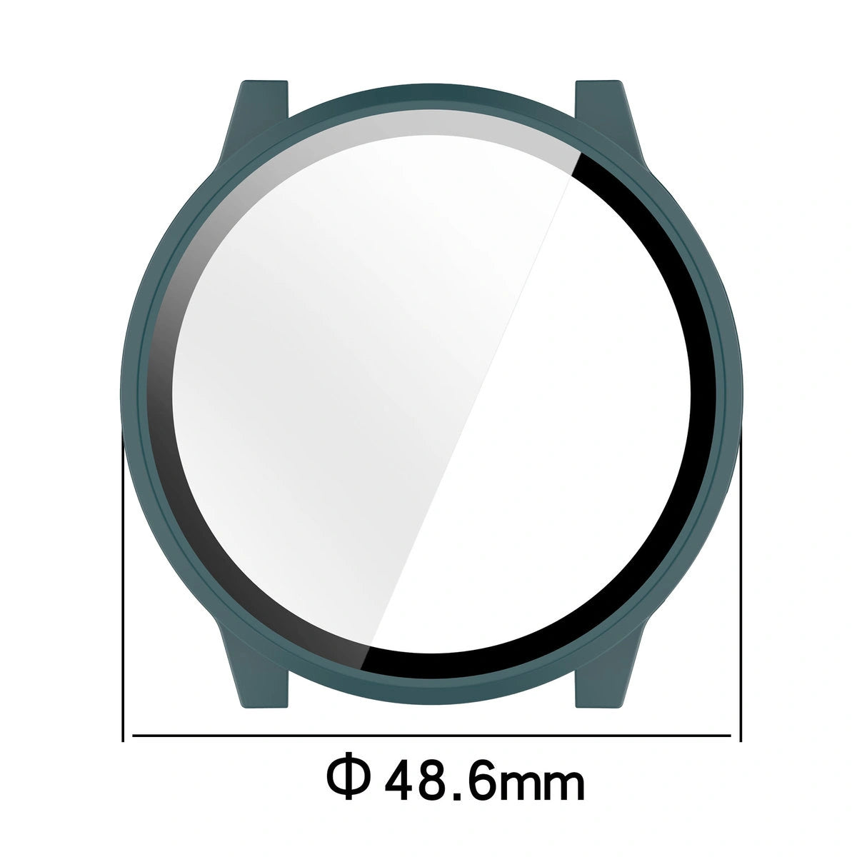 Schutzhülle mit Glas für Garmin Venu 4 45 mm, Bizon Case Watch Adamo, Grün