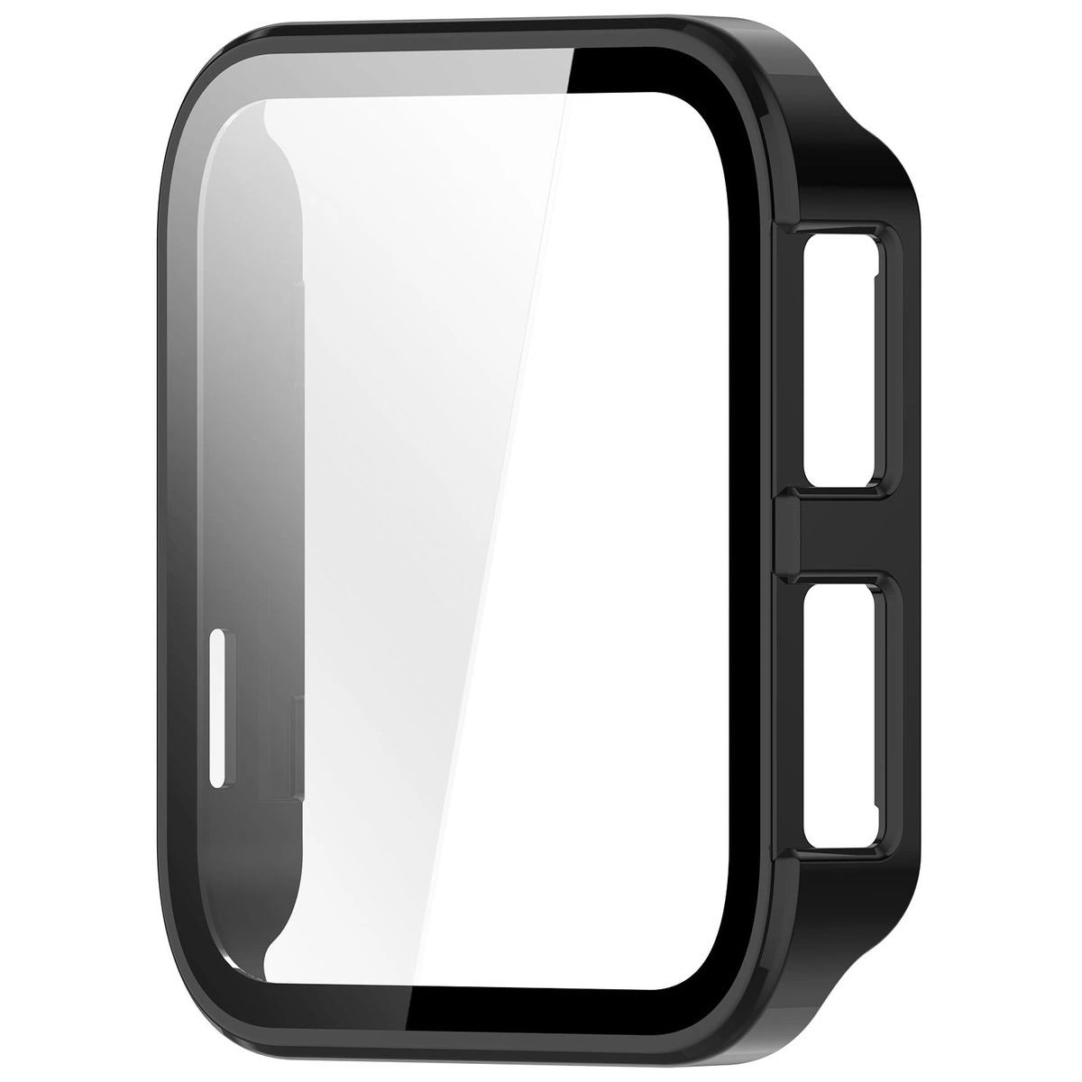 Schutzhülle mit Glas für Garmin Venu X1, Bizon Case Watch Adamo, Schwarz