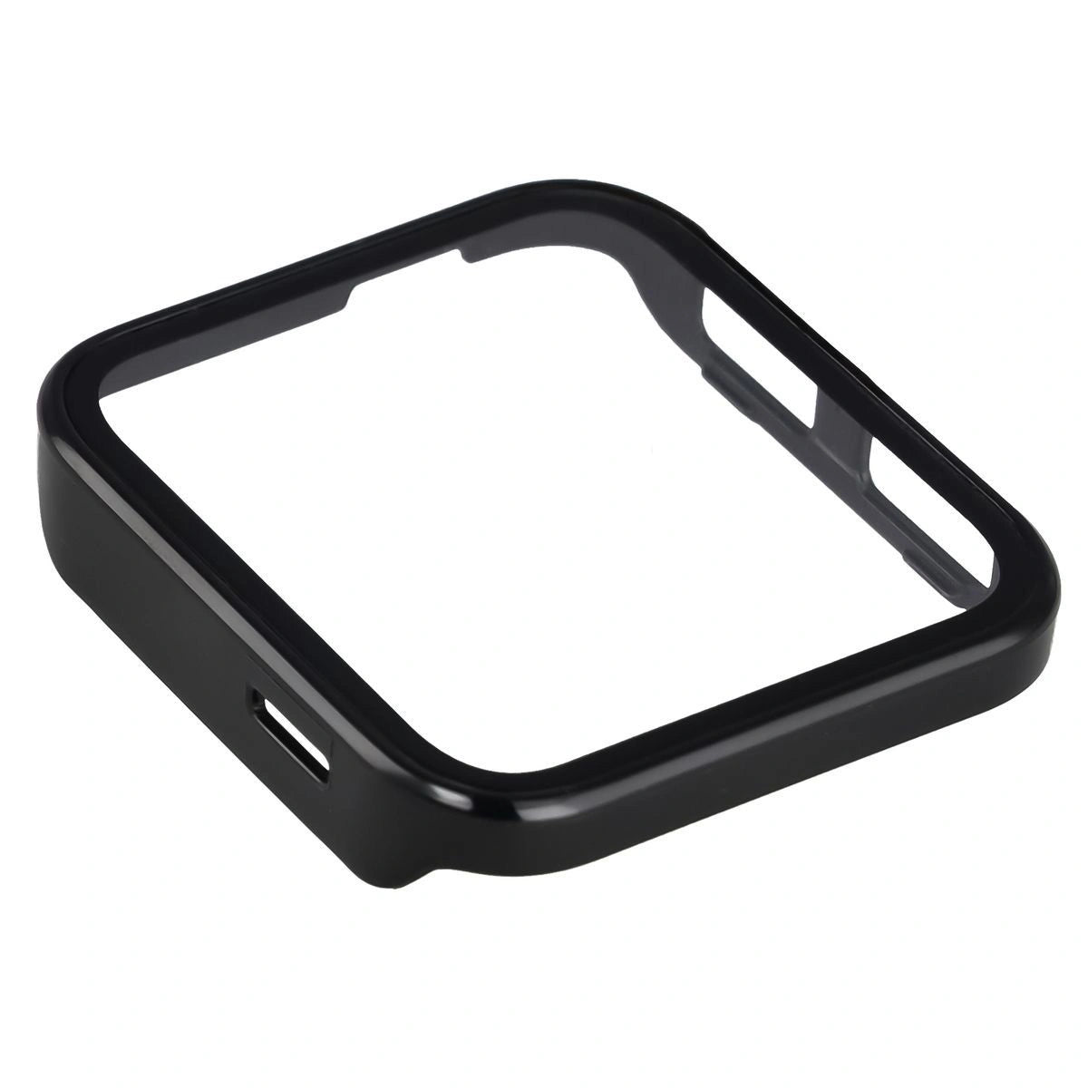 Schutzhülle mit Glas für Garmin Venu X1, Bizon Case Watch Adamo, Schwarz
