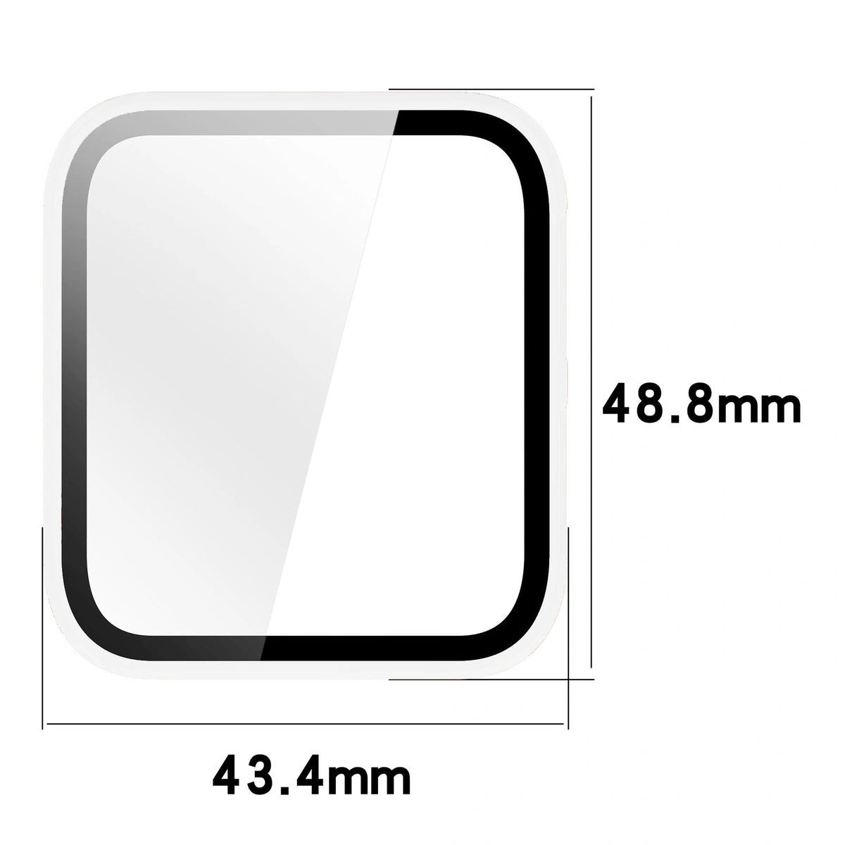 Schutzhülle mit Glas für Garmin Venu X1, Bizon Case Watch Adamo, Transparent