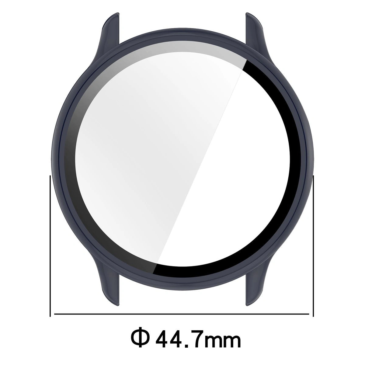 Schutzhülle mit Glas für Garmin Vivoactive 6, Bizon Case Watch Adamo, Blau