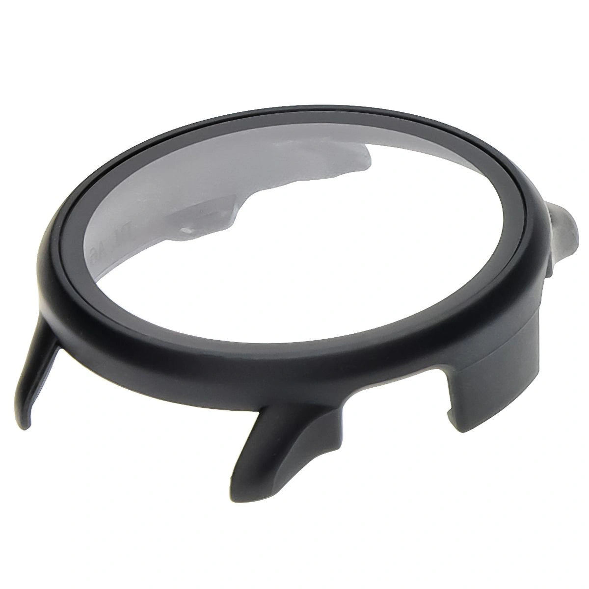 Schutzhülle mit Glas für Garmin Vivoactive 6, Bizon Case Watch Adamo, mattes Schwarz