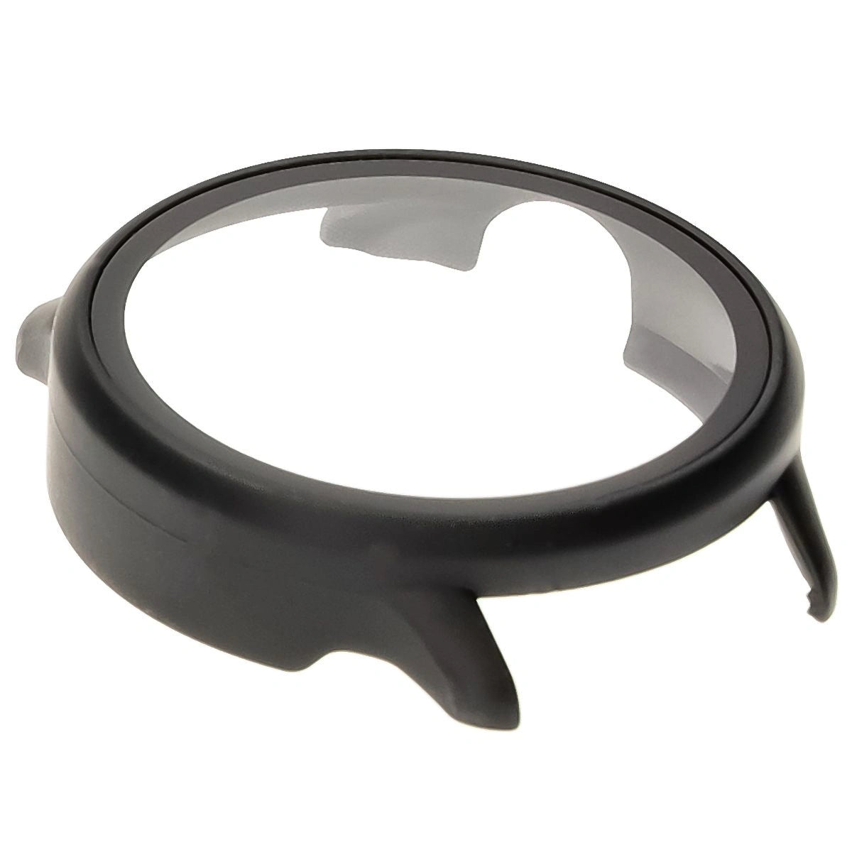 Schutzhülle mit Glas für Garmin Vivoactive 6, Bizon Case Watch Adamo, mattes Schwarz