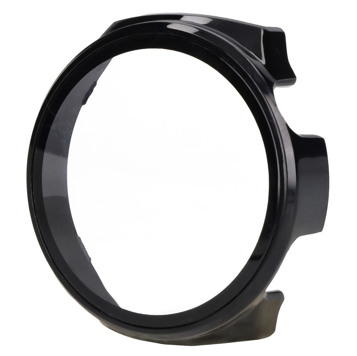Schutzhülle mit Glas für Huawei Watch 4 Pro Space Edition, Bizon Case Watch Adamo, Schwarz
