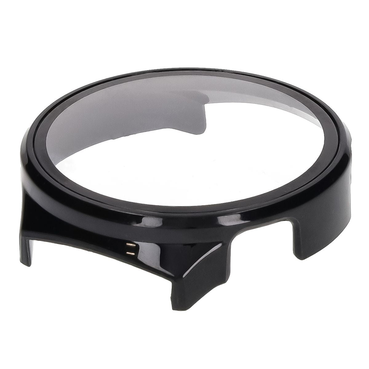 Schutzhülle mit Glas für Huawei Watch 4 Pro Space Edition, Bizon Case Watch Adamo, Schwarz