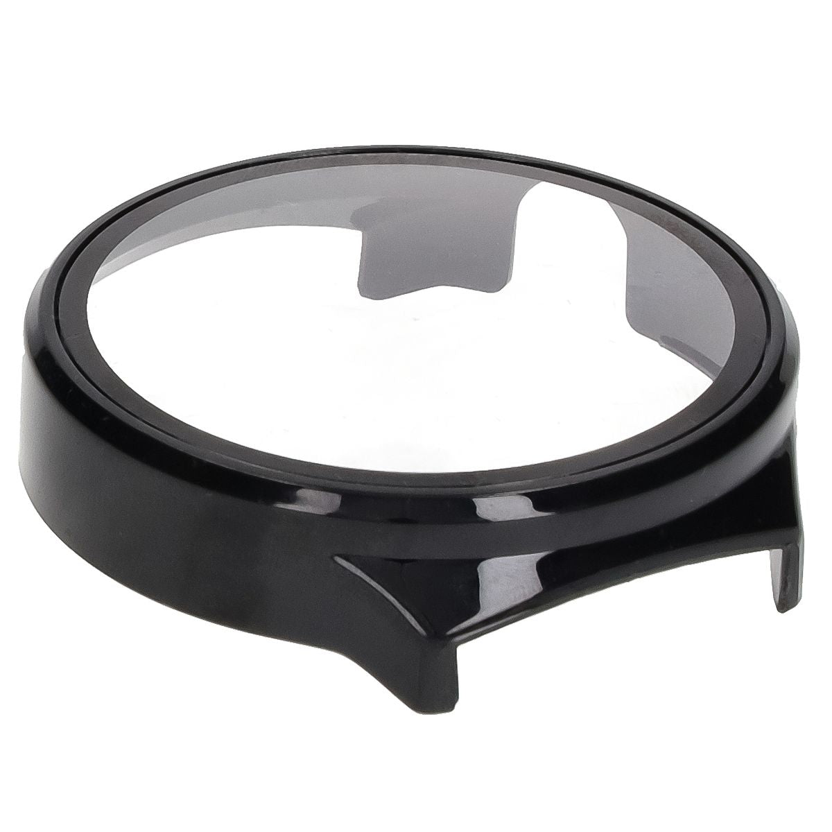 Schutzhülle mit Glas für Huawei Watch 4 Pro Space Edition, Bizon Case Watch Adamo, Schwarz