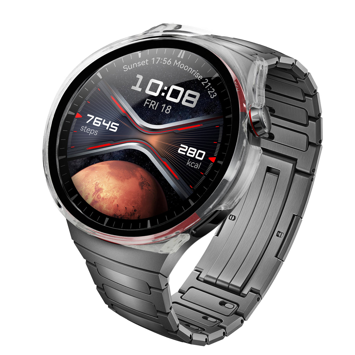 Schutzhülle für Huawei Watch 4 Pro Space Edition, Bizon Case Watch Adamo, Transparent