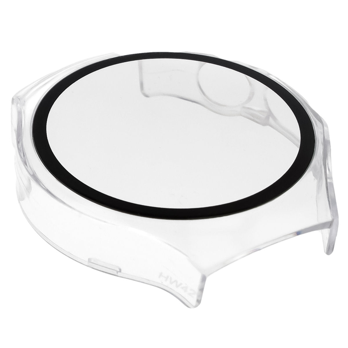 Schutzhülle mit Glas für Huawei Watch 5 42 mm, Bizon Case Watch Adamo, Transparent