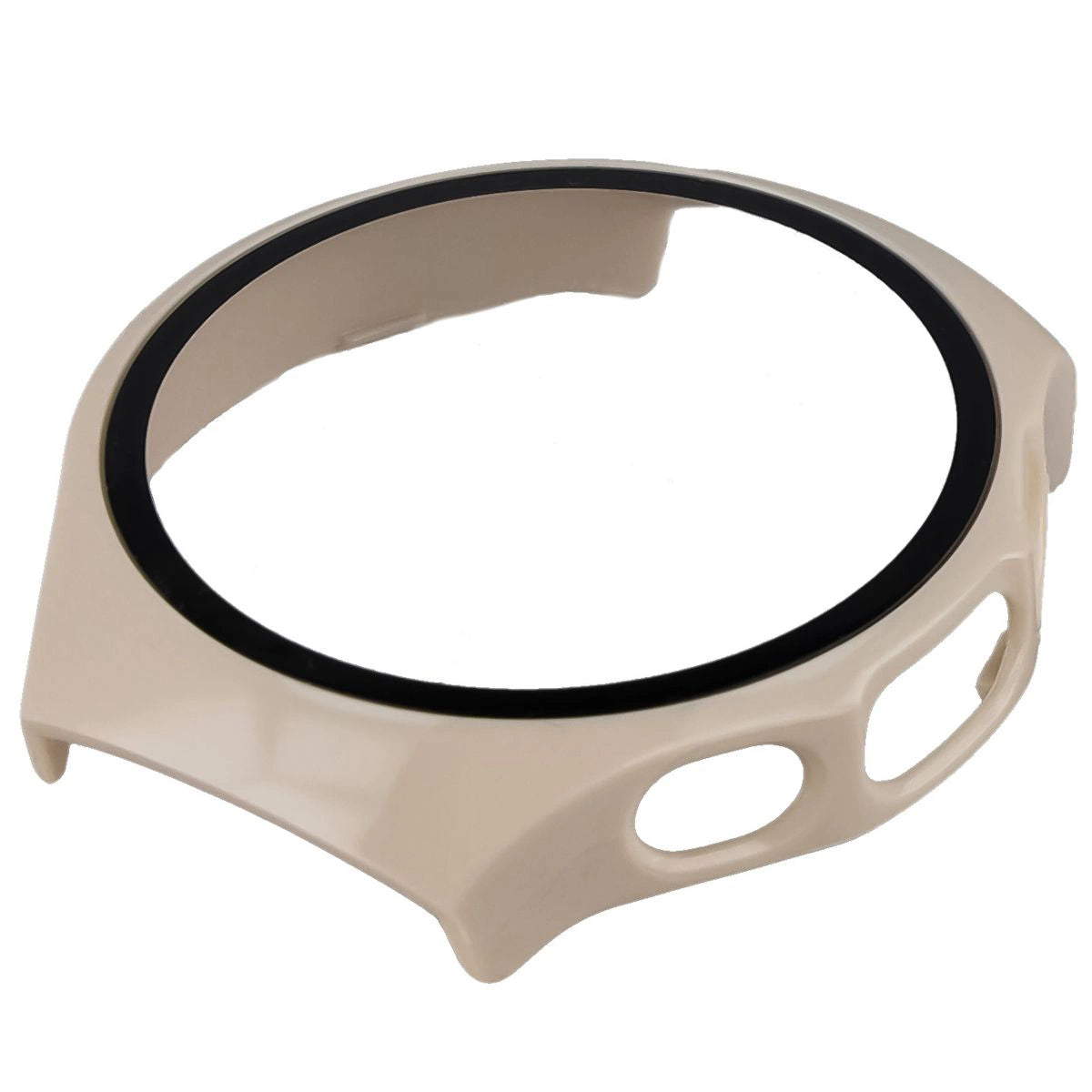 Schutzhülle mit Glas für Huawei Watch 5 46 mm, Bizon Case Watch Adamo, Beige