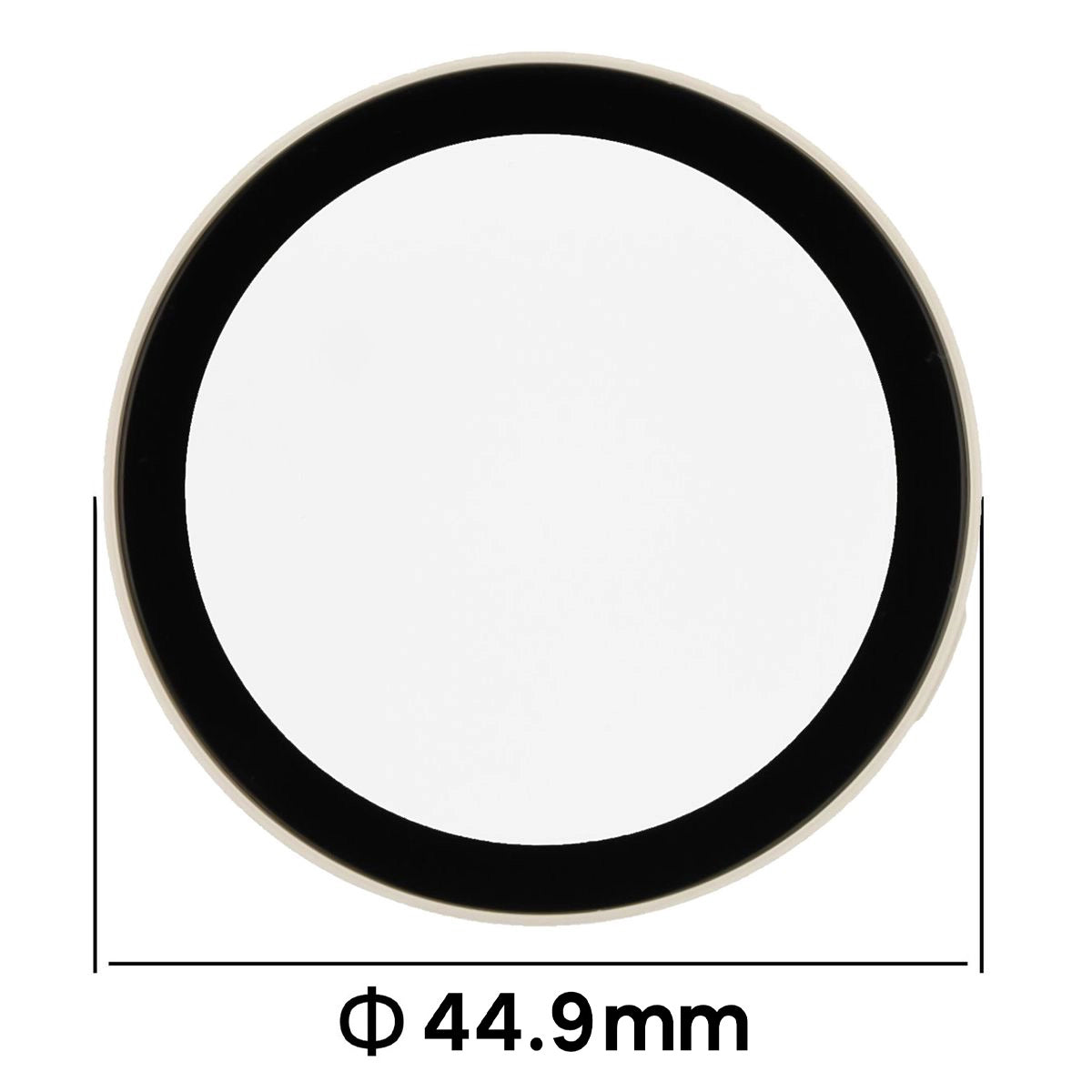 Schutzhülle mit Glas für Huawei Watch GT6 41 mm. Bizon Case Watch Adamo, Beige