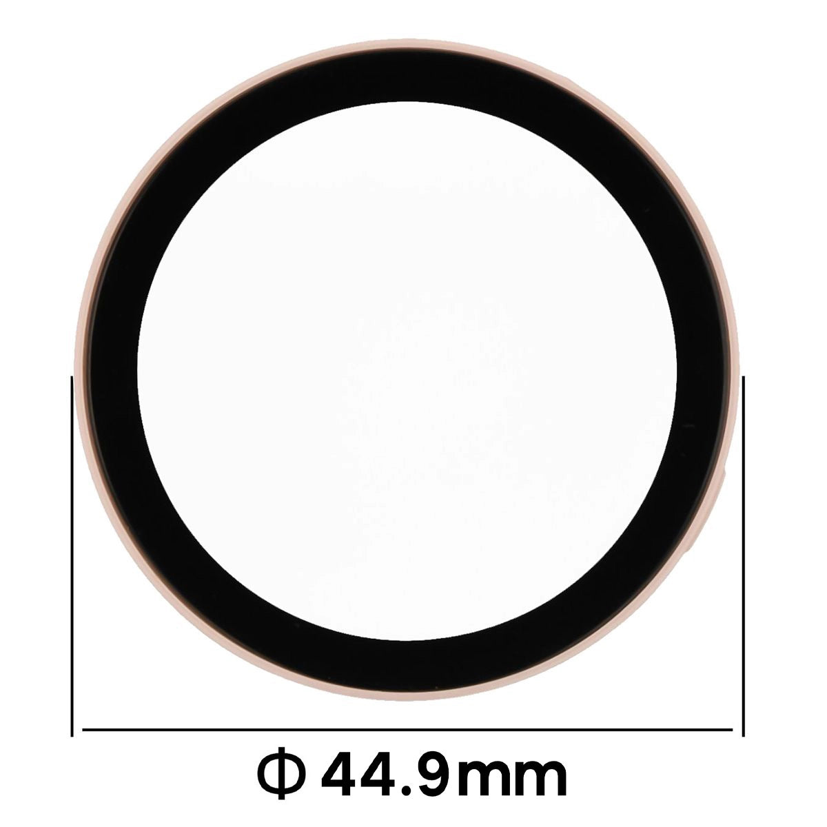 Schutzhülle mit Glas für Huawei Watch GT6 41 mm. Bizon Case Watch Adamo, Rosa