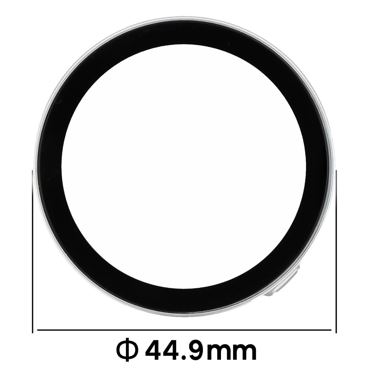 Schutzhülle mit Glas für Huawei Watch GT6 41 mm. Bizon Case Watch Adamo, satiniertes Silbern