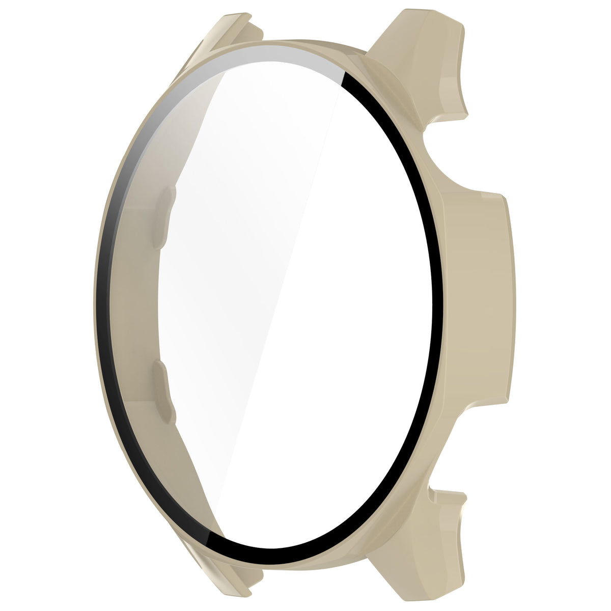 Schutzhülle mit Glas für Huawei Watch GT 5 46 mm, Bizon Case Watch Adamo, Beige