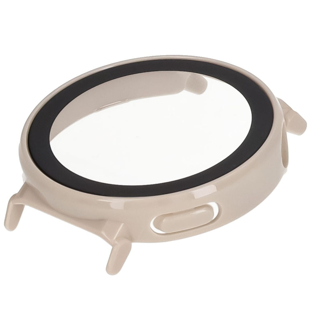 Schutzhülle mit Glas für Huawei Watch GT 5 Pro 42 mm, Bizon Case Watch Adamo, Beige
