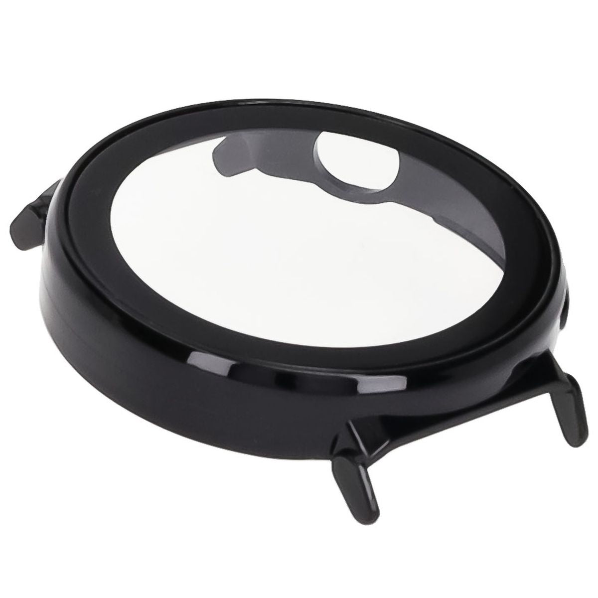 Schutzhülle mit Glas für Huawei Watch GT 5 Pro 42 mm, Bizon Case Watch Adamo, Schwarz