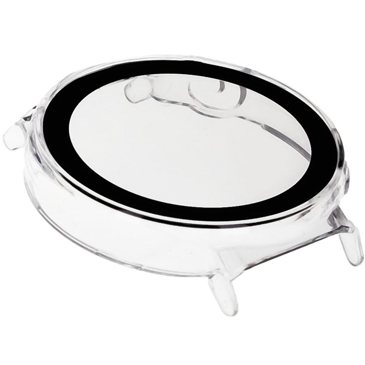 Schutzhülle mit Glas für Huawei Watch GT 5 Pro 42 mm, Bizon Case Watch Adamo, Transparent