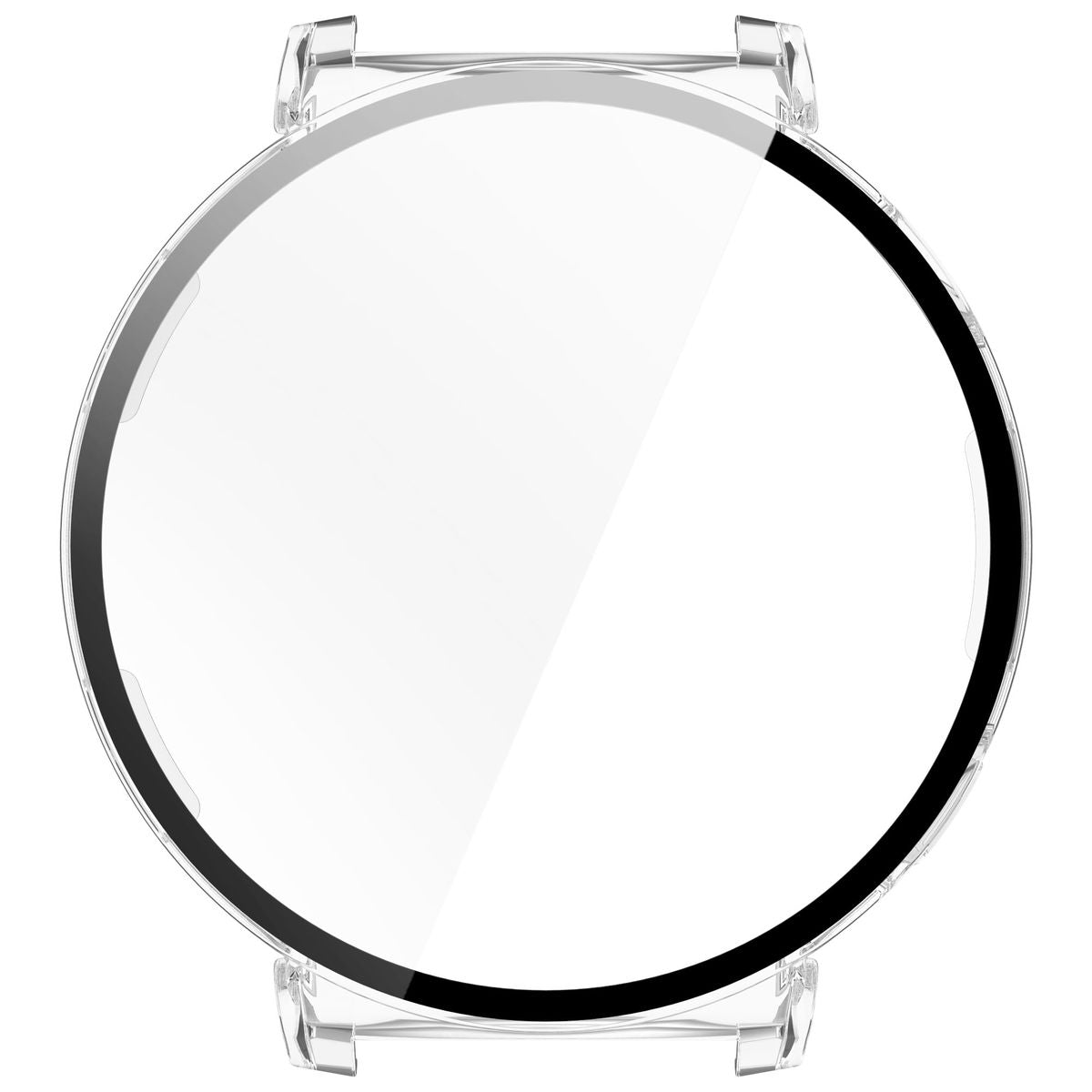 Schutzhülle mit Glas für Huawei Watch GT 5 Pro 42 mm, Bizon Case Watch Adamo, Transparent