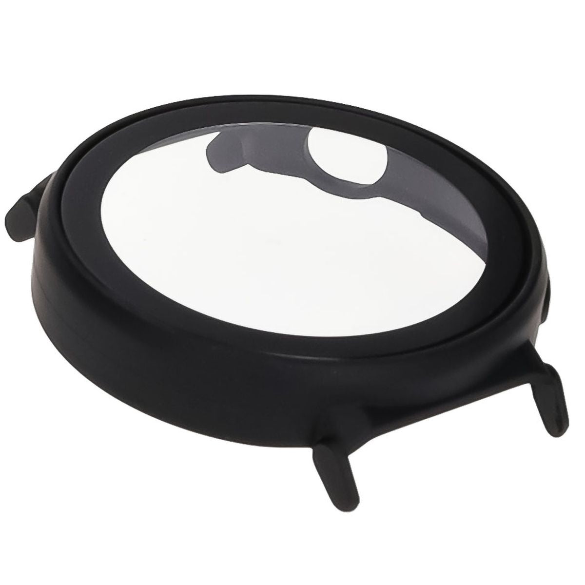 Schutzhülle mit Glas für Huawei Watch GT 5 Pro 42 mm, Bizon Case Watch Adamo, Mattes Schwarz