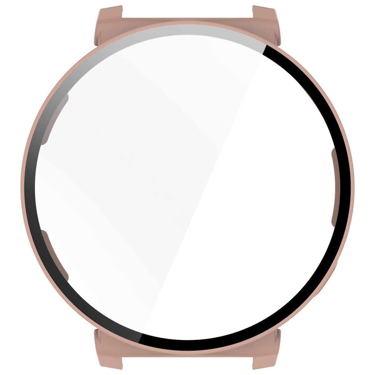 Schutzhülle mit Glas für Huawei Watch GT 5 Pro 42 mm, Bizon Case Watch Adamo, Rosa