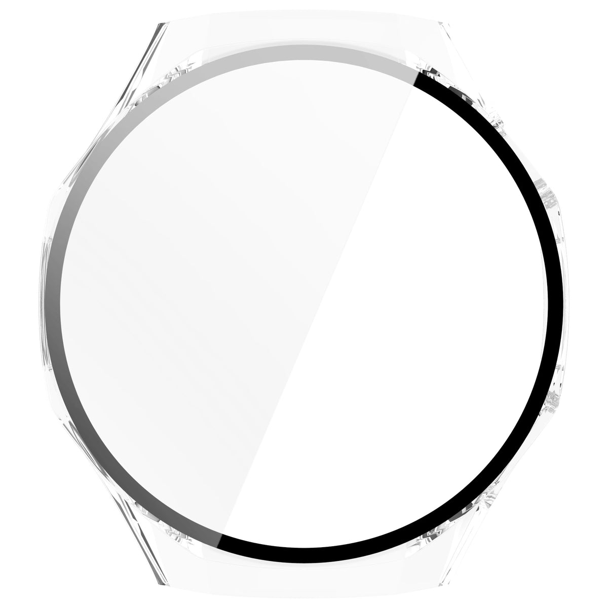 Schutzhülle mit Glas für Huawei Watch GT 5 Pro 46 mm, Bizon Case Watch Adamo, Transparent